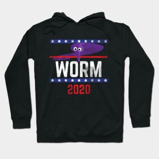 Magic Worm On A String Meme Purple Worm 2020 for President Hoodie